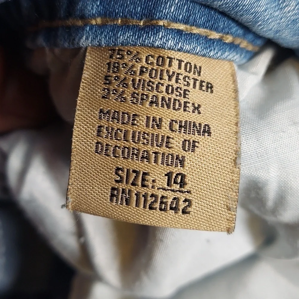Tala Distressed Denim Jeans Size 14 - Picture 13 of 14